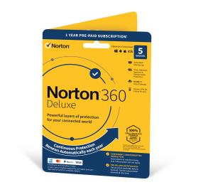 Norton 360 Deluxe 50GB 1 User 5 Device 1 Year