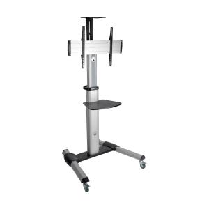 MOBILE FLAT PANEL FLOOR STAND FOR 32 - 70IN TVS + MONIRS