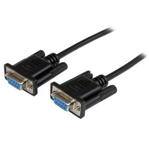 Null Modem Cable Female To Female Rs232 Serial 2m Black