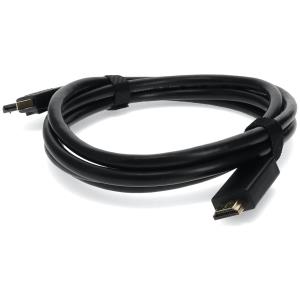 1M DISPLAYPORT MALE TO HDMI MALE BLACK CABLE