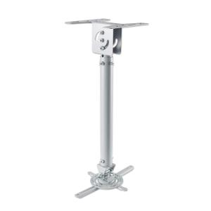 Universal Projector Ceiling Mount Extension Rod With Tilt, Swivel And Height Adjust 19.6-30.3in