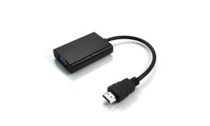 20.00cm (8.00in) Hdmi Male To Vga Female Black Active Adapter Cable