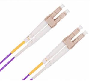 2 Metre Om4 50/125 Multimode Lc-lc Fibre Patch Lead - Violet